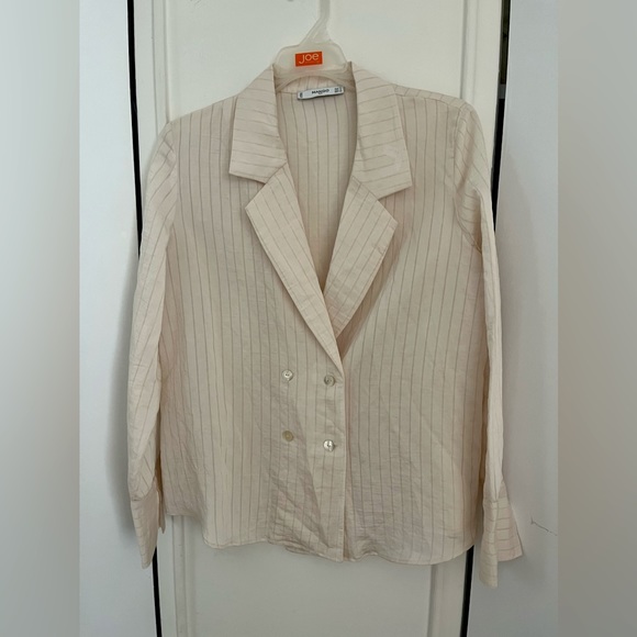 Mango Striped Blazer Shirt - Picture 1 of 4